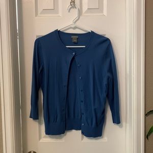 Ann Taylor blue cardigan size M